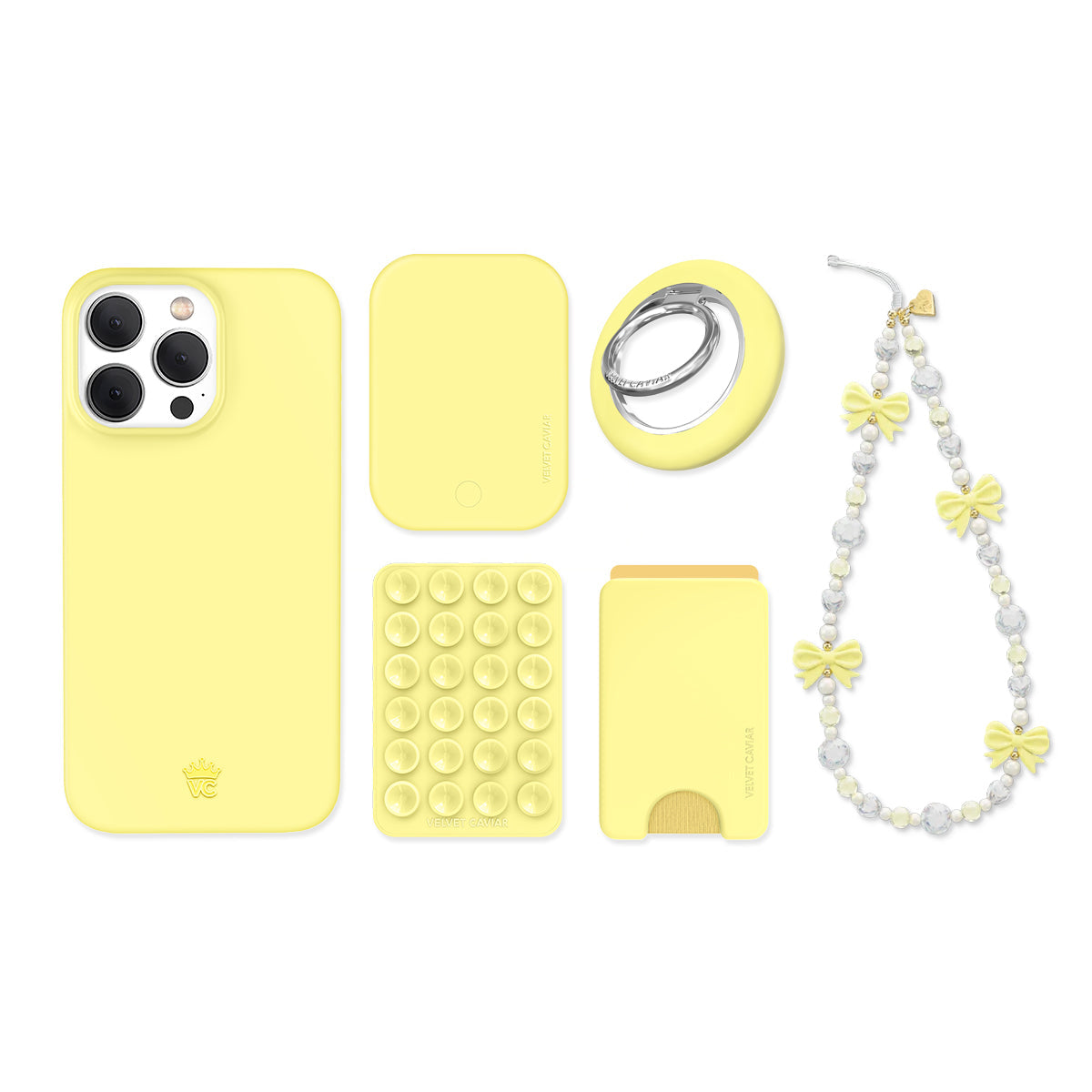 Butter Yellow iPhone Bundle Set