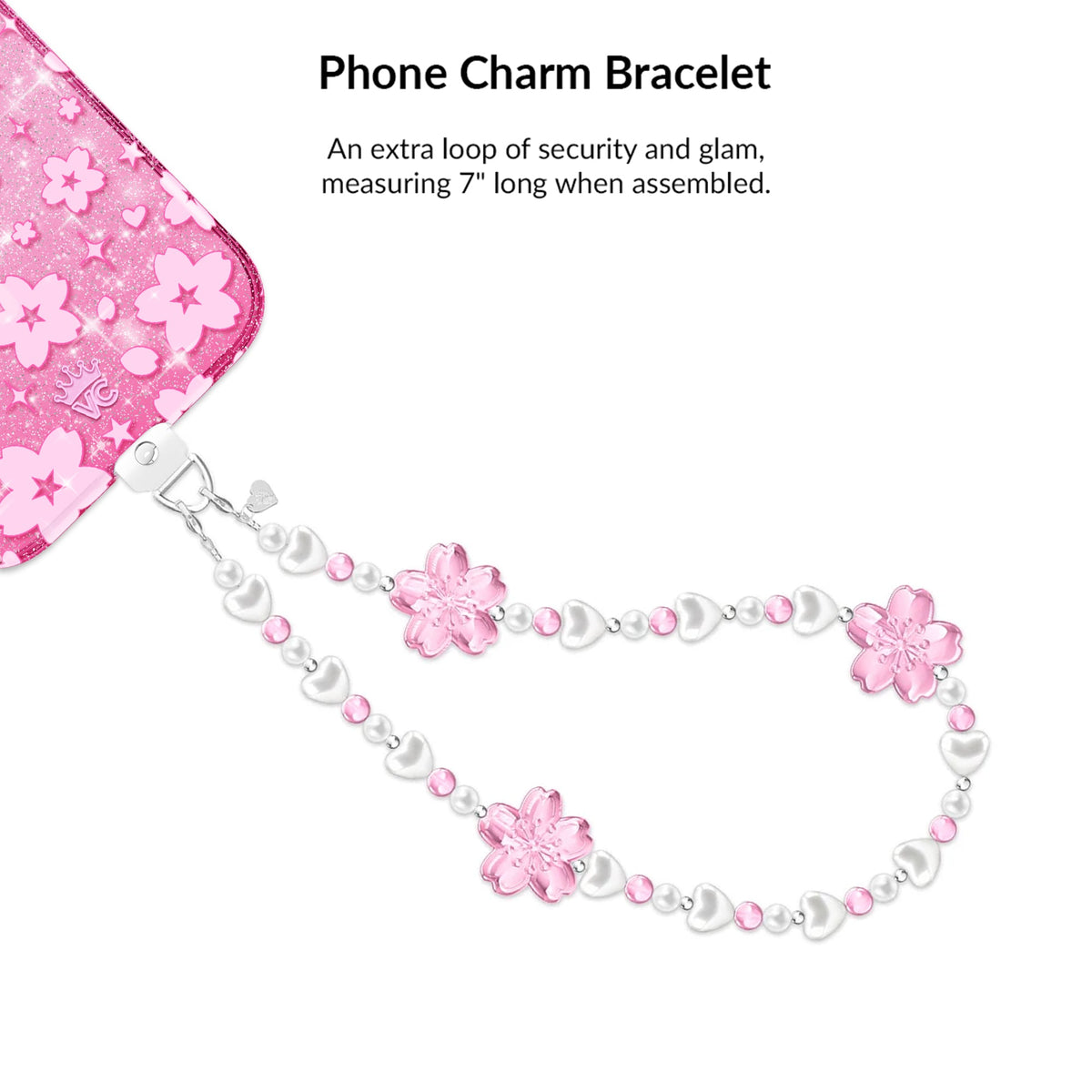 Cherry Blossom Glitter iPhone Bundle Set