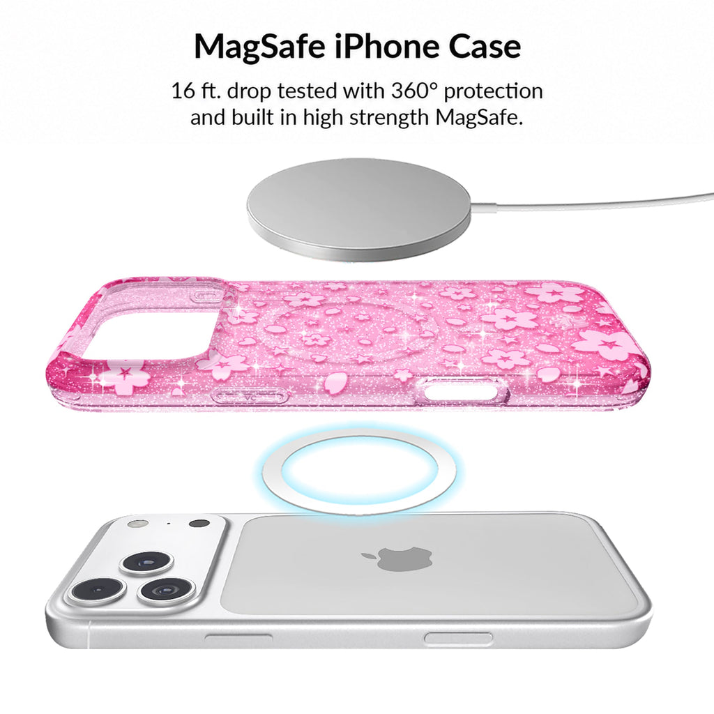 Cherry Blossom Glitter iPhone Bundle Set