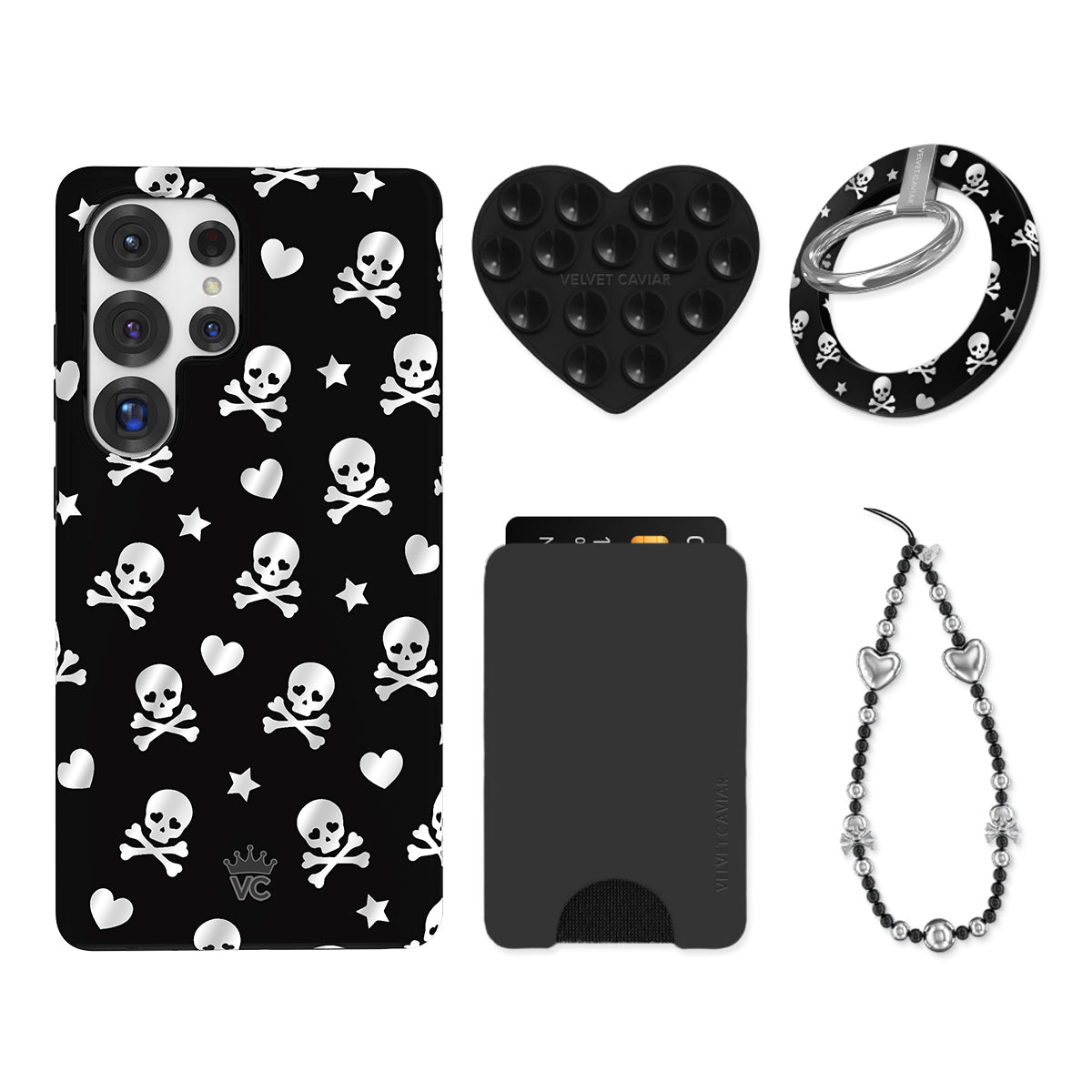 Chrome Skulls Samsung Bundle Set