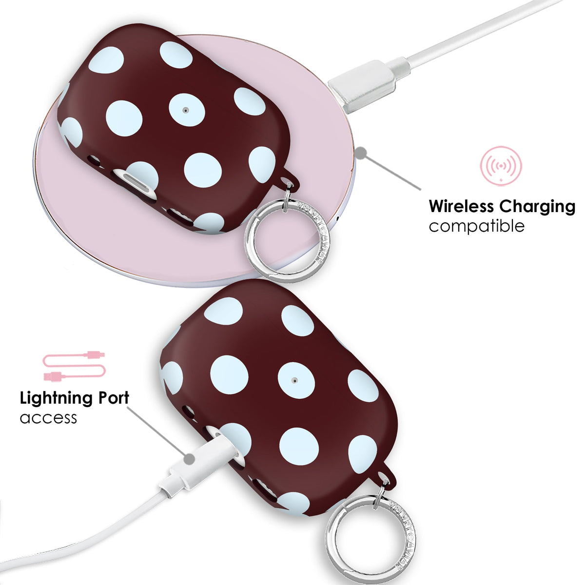 Coco Polka Dot AirPod Case