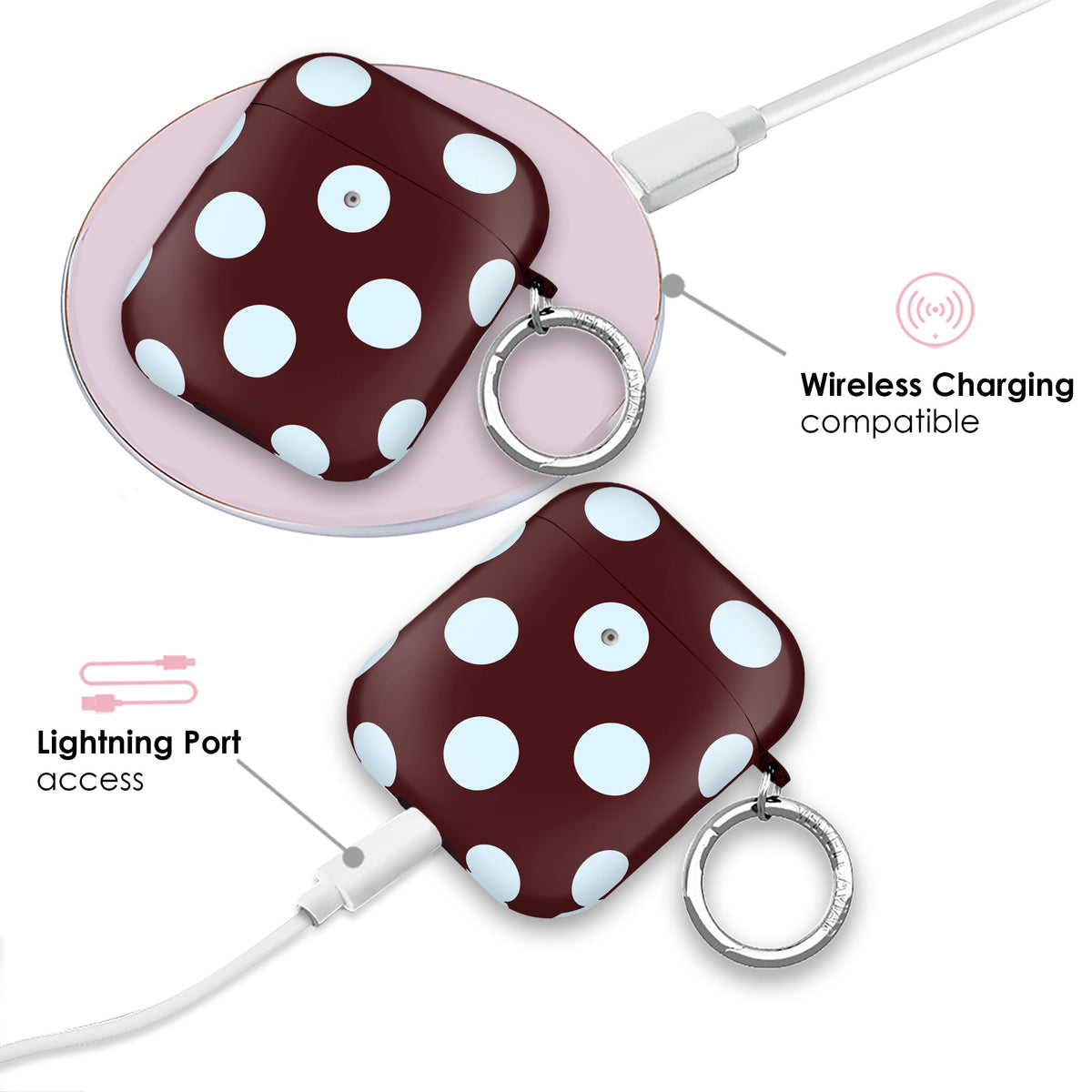 Coco Polka Dot AirPod Case
