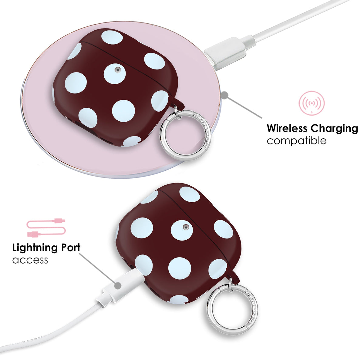 Coco Polka Dot AirPod Case