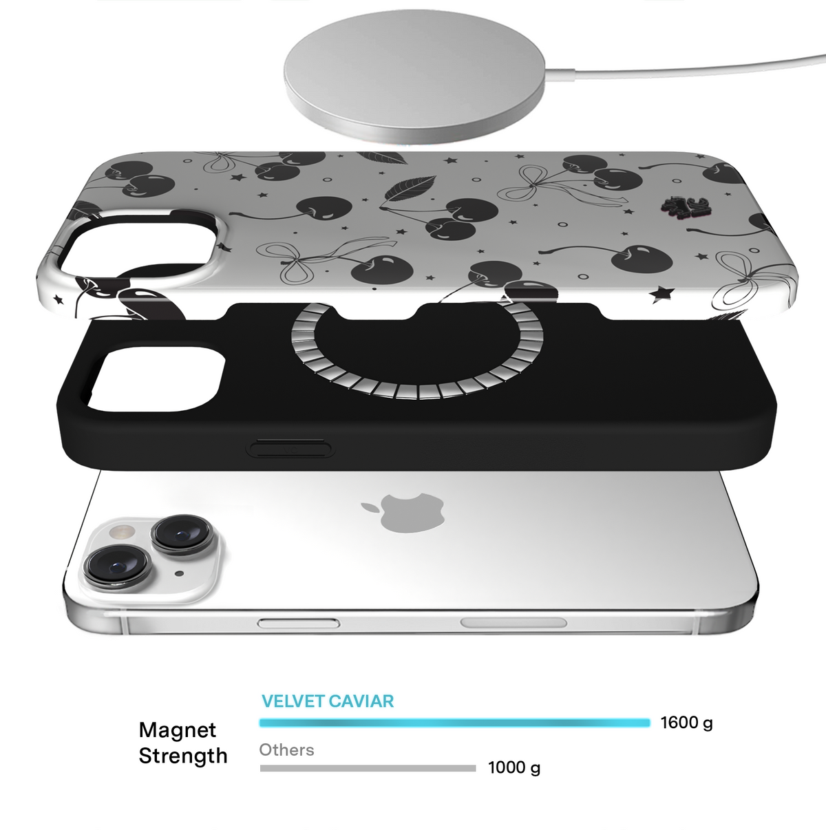 Cherry Noir iPhone Case