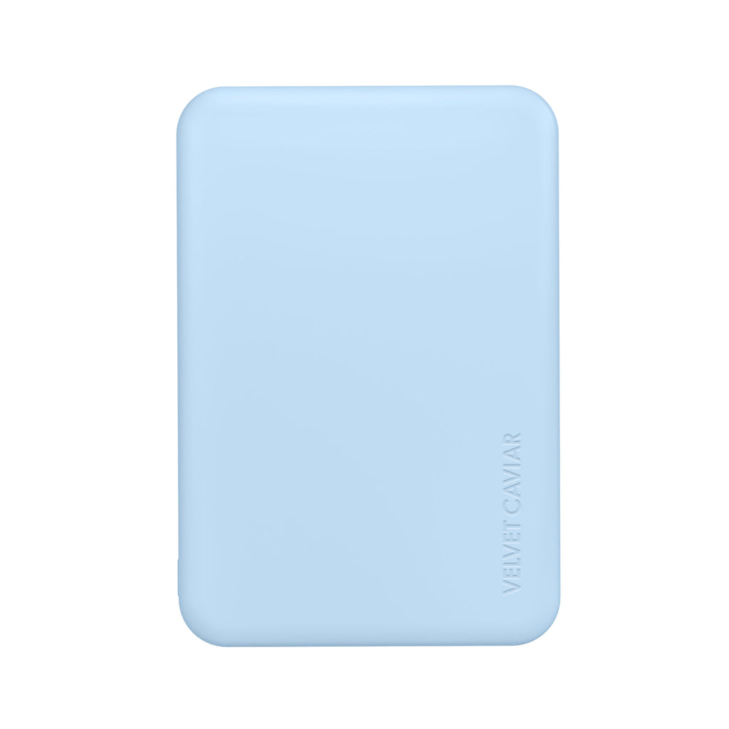 Cotton Candy Blue Slim Portable MagSafe Charger Power Pack