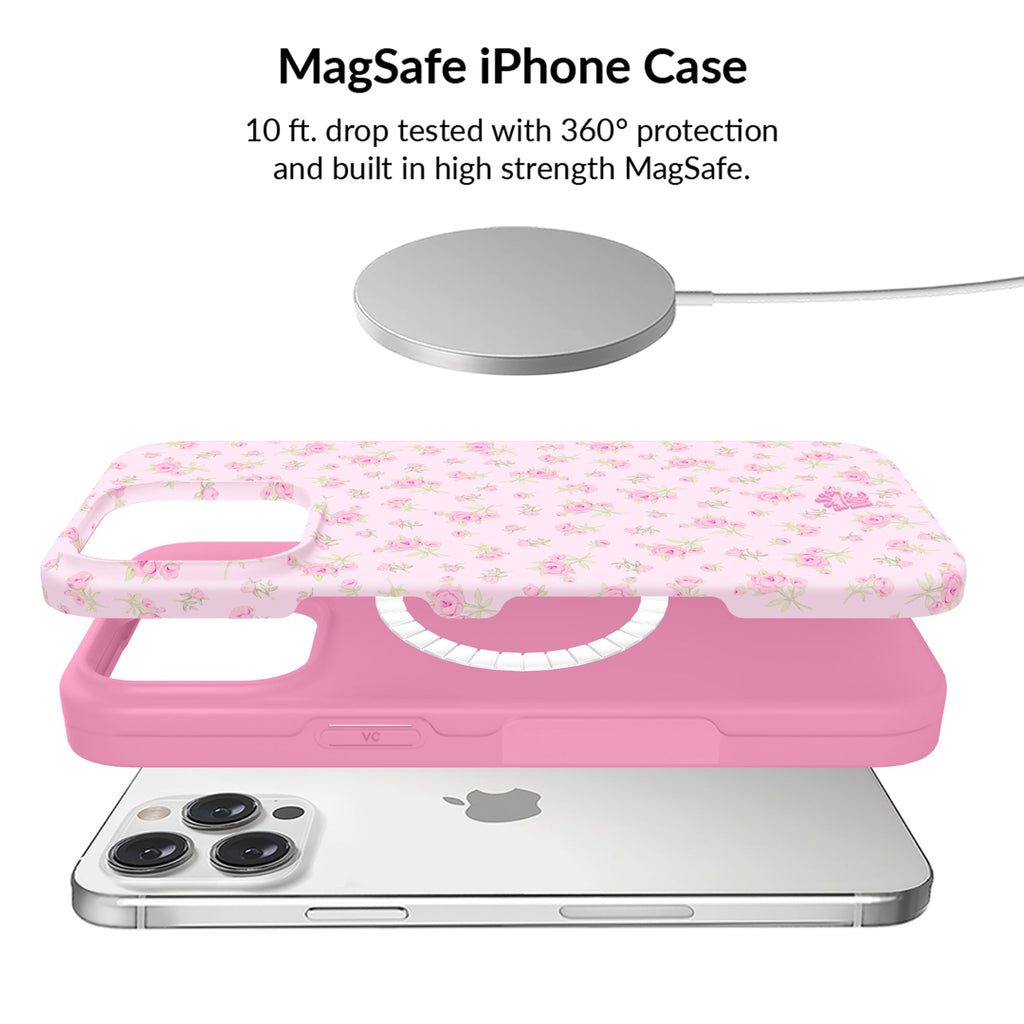 Dainty Pink Floral iPhone Bundle Set