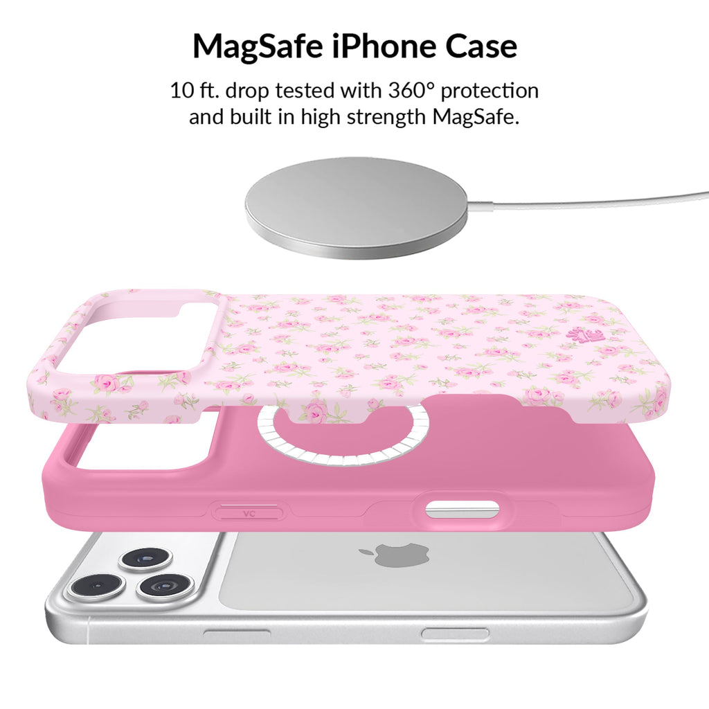Dainty Pink Floral iPhone Bundle Set