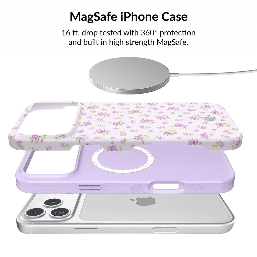 Dainty Lilac Floral iPhone Bundle Set