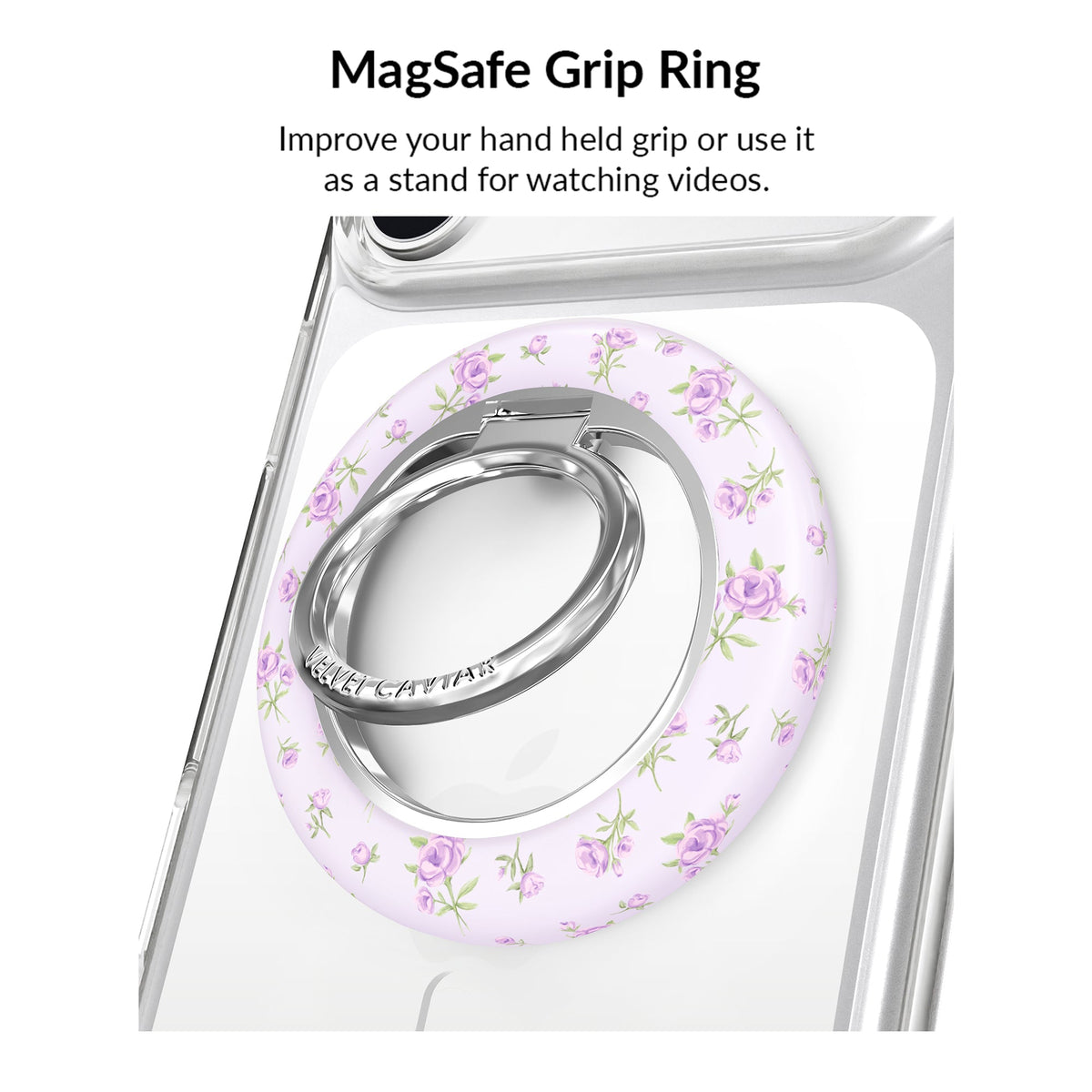 Dainty Lilac Floral iPhone Bundle Set