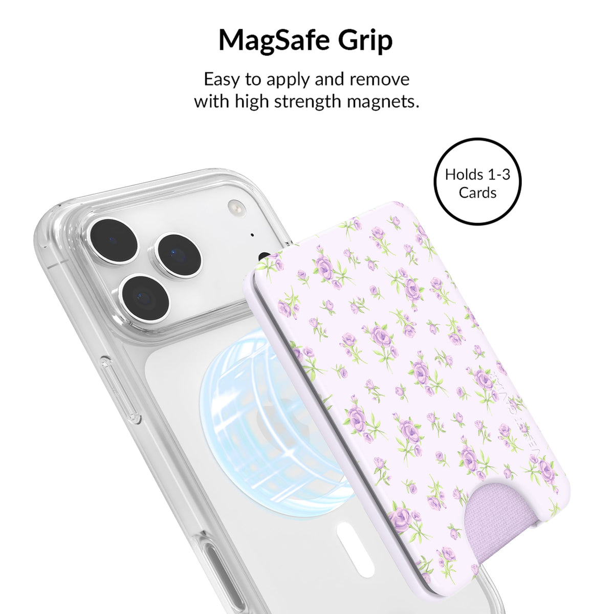 Dainty Lilac Floral iPhone Bundle Set