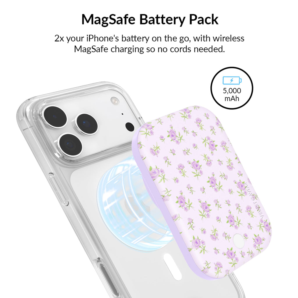Dainty Lilac Floral iPhone Bundle Set