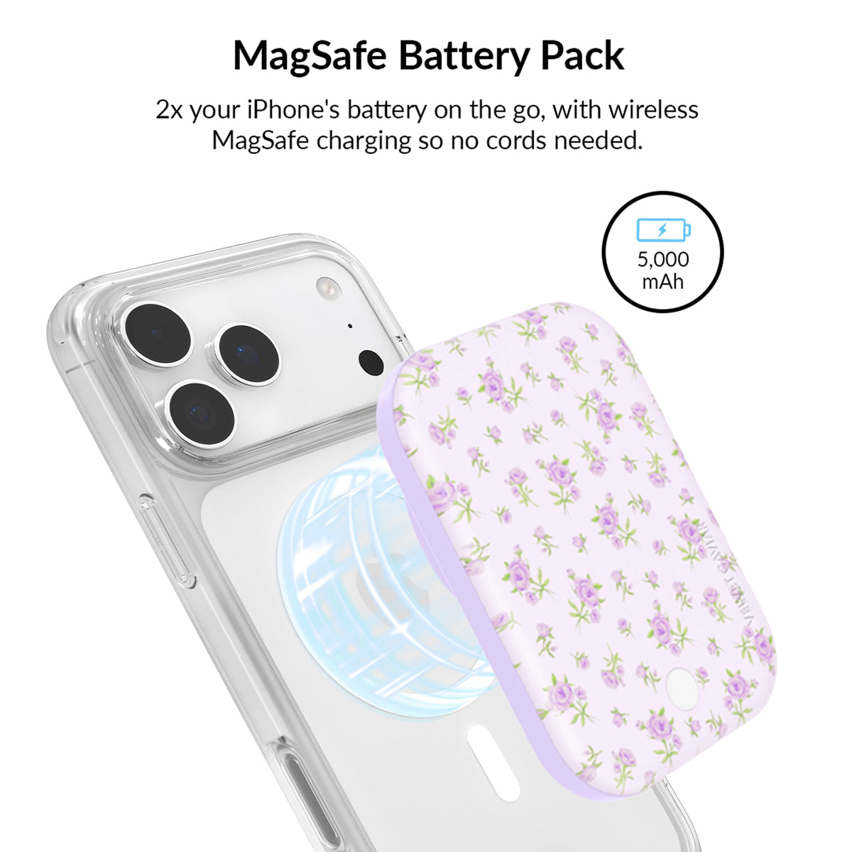 Dainty Lilac Floral iPhone Bundle Set