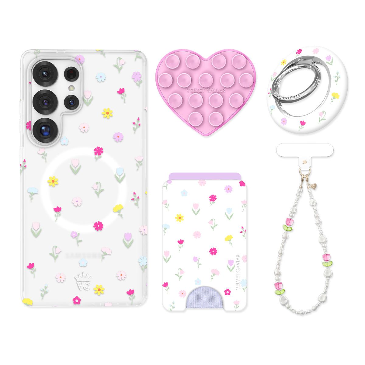 Dreamy Meadow Floral Samsung Bundle Set
