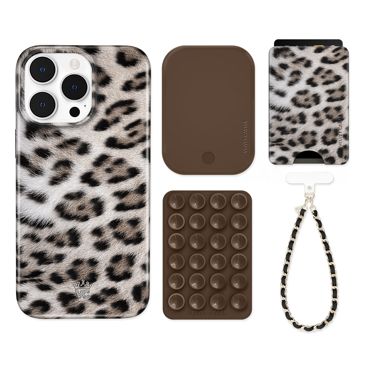 Arctic Leopard iPhone Bundle Set - Wallet