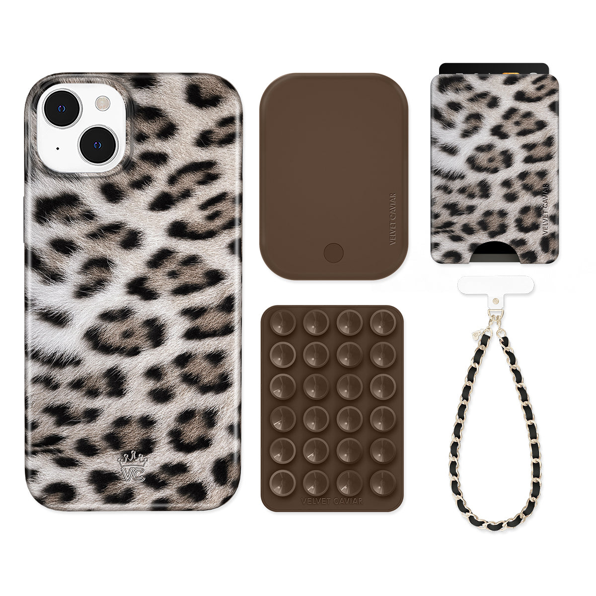 Arctic Leopard iPhone Bundle Set - Wallet