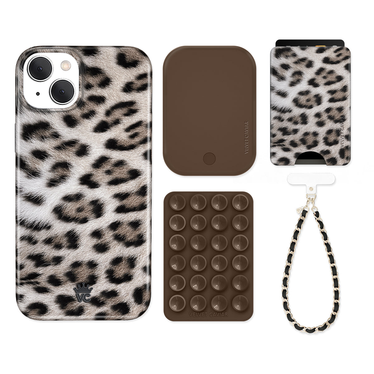 Arctic Leopard iPhone Bundle Set - Wallet