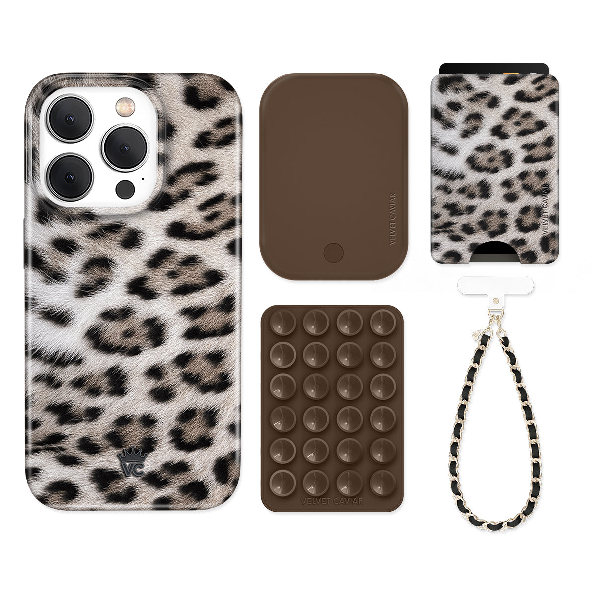 Arctic Leopard iPhone Bundle Set - Wallet