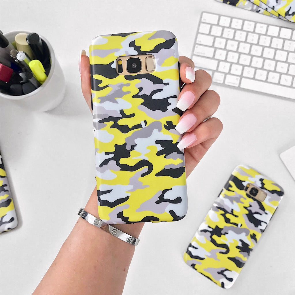 Yellow Camo Samsung Galaxy Case