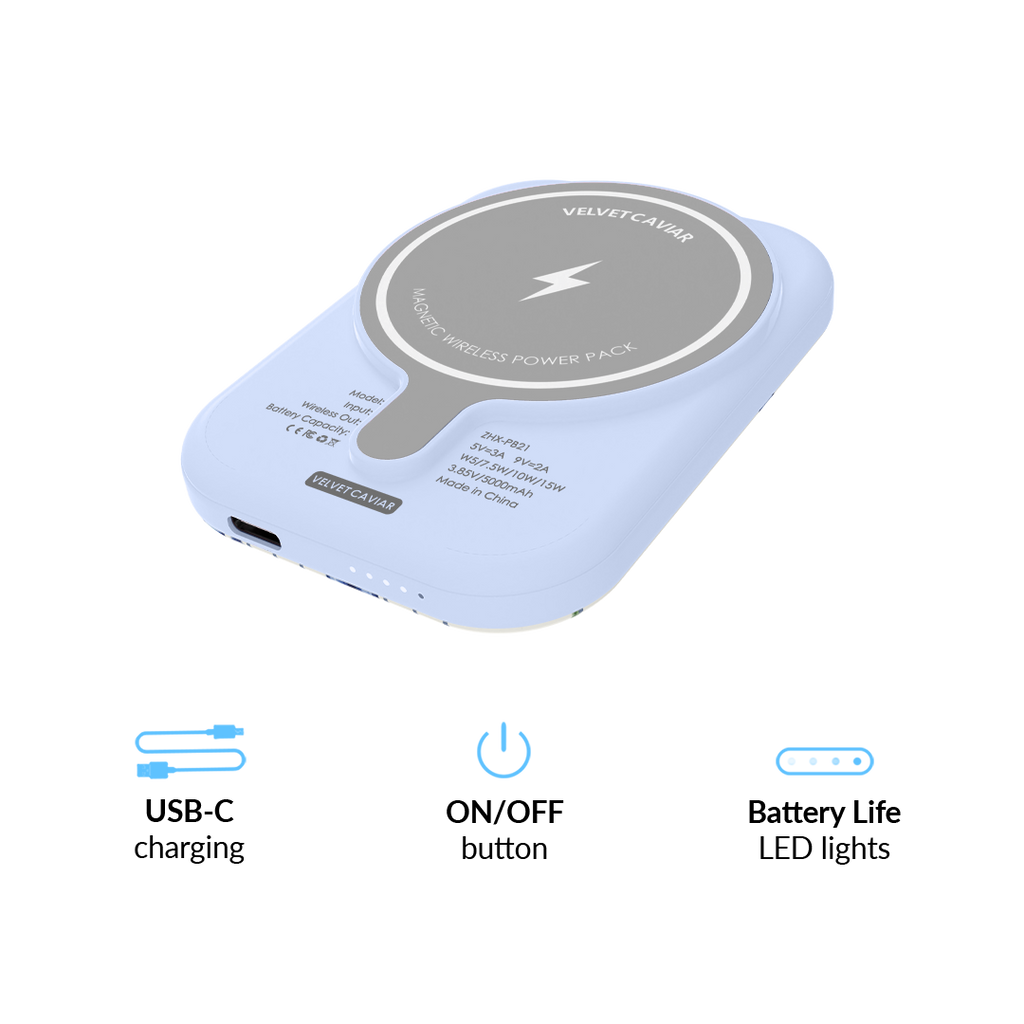 Blueberry Baby Portable MagSafe Charger Power Pack