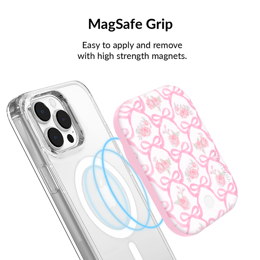 Lovely Pink Bows Portable MagSafe Charger Power Pack