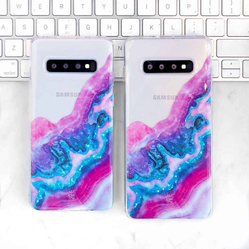 Geode Glitter Clear Samsung Case