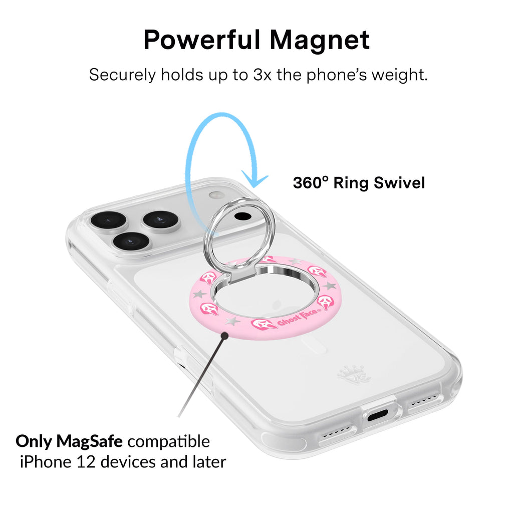 Ghost Face Call Me Pink MagSafe Grip Ring