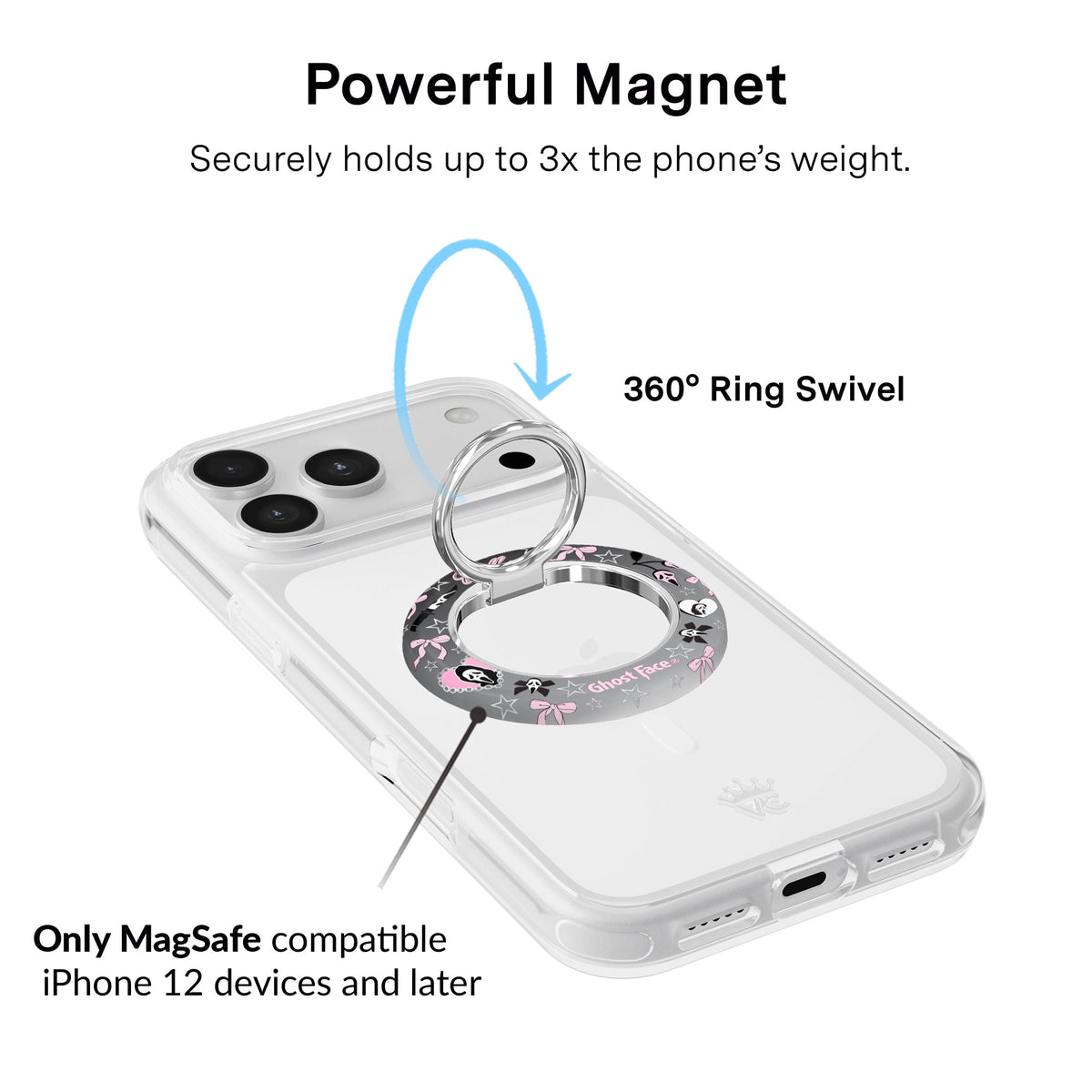 Ghost Face Goth MagSafe Grip Ring