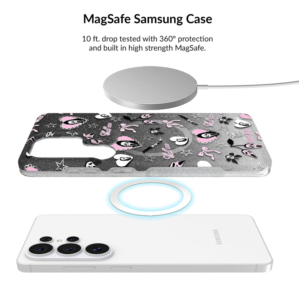 Ghost Face Goth Glitter Samsung Bundle Set