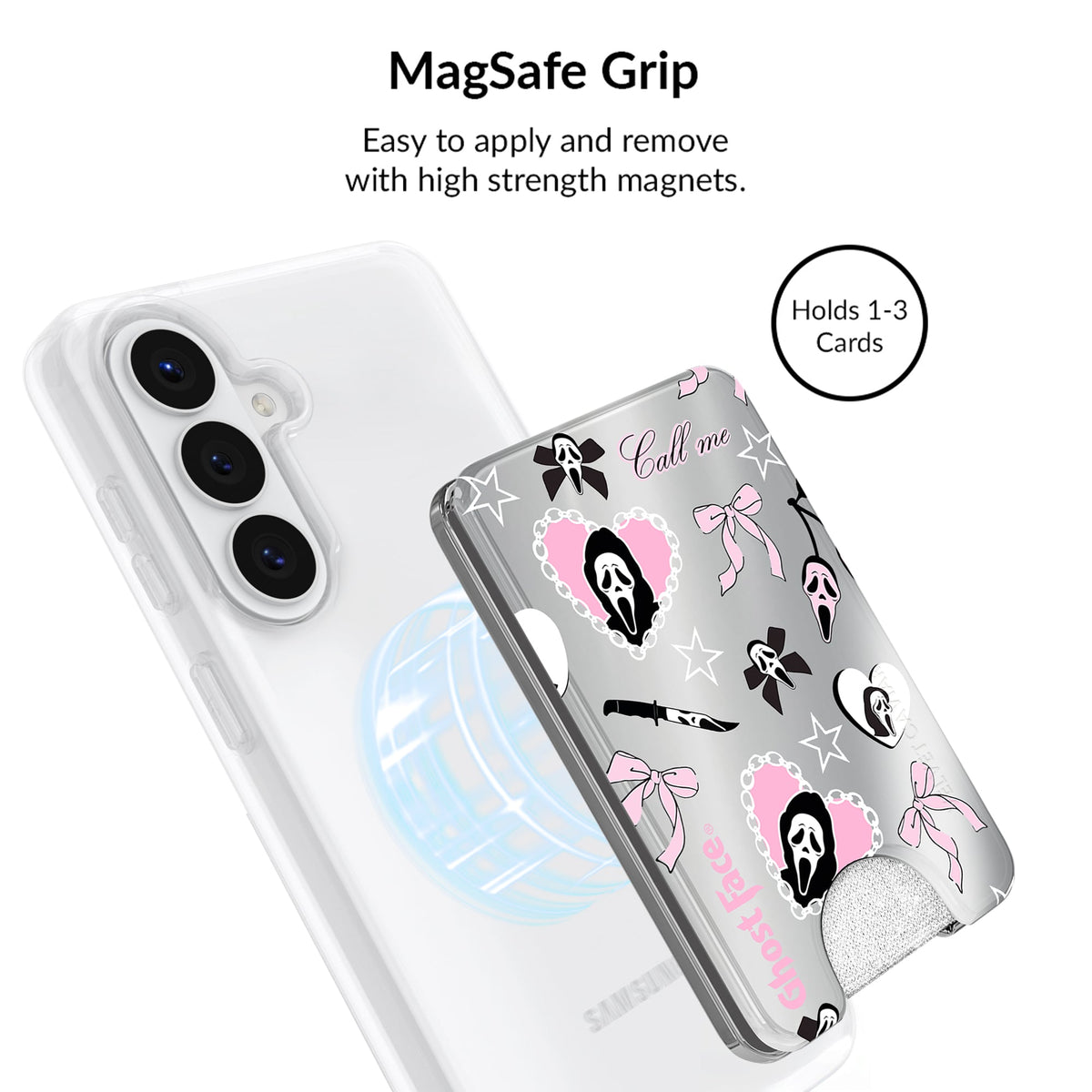 Ghost Face Goth Glitter Samsung Bundle Set