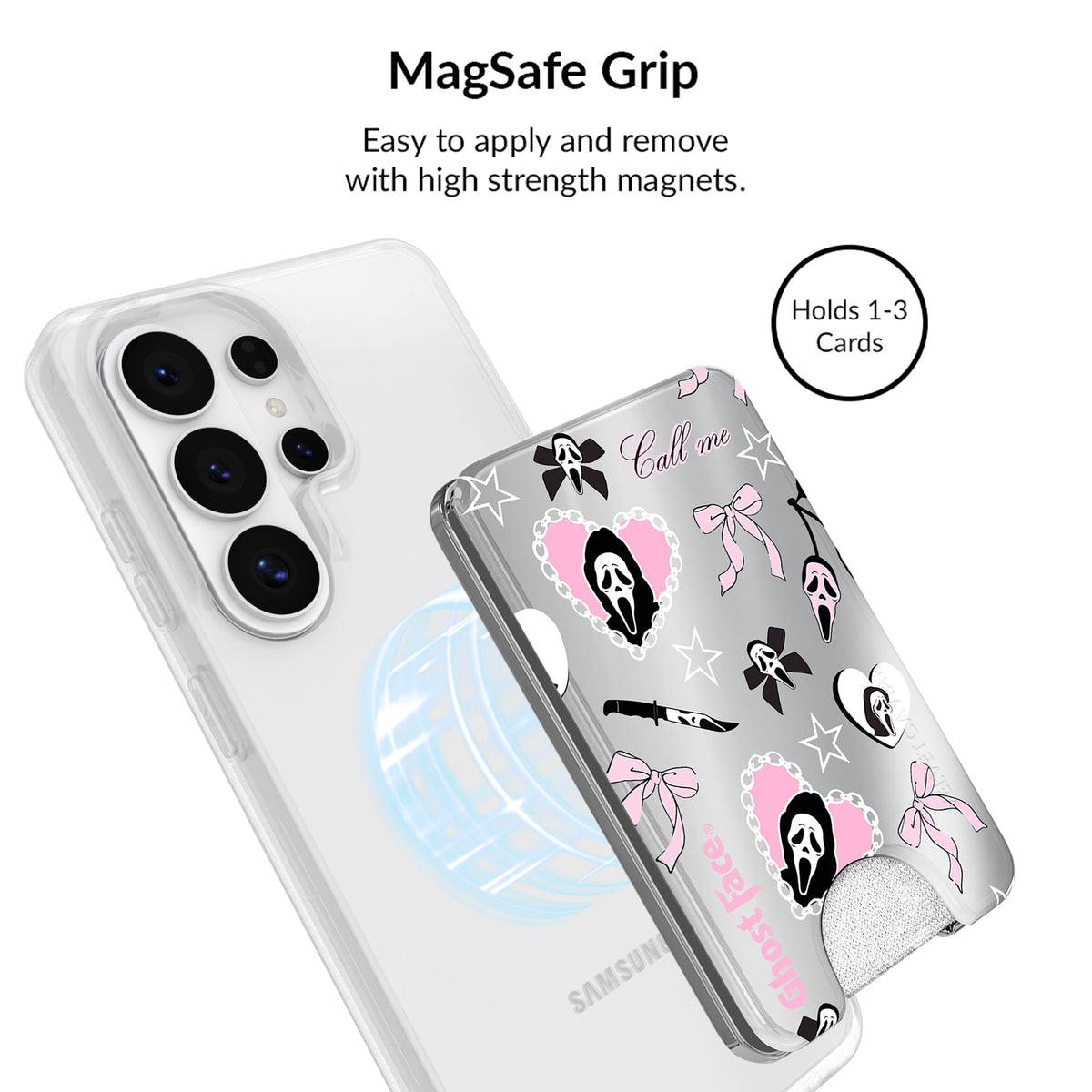 Ghost Face Goth Glitter Samsung Bundle Set