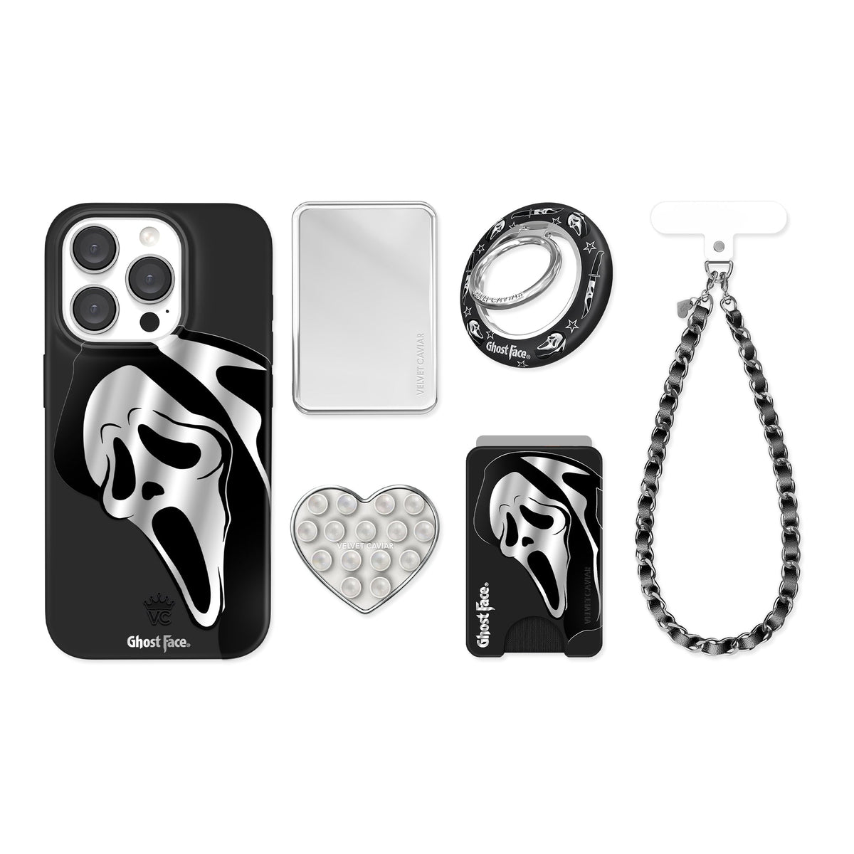 Ghost Face Killer Chrome iPhone Bundle Set