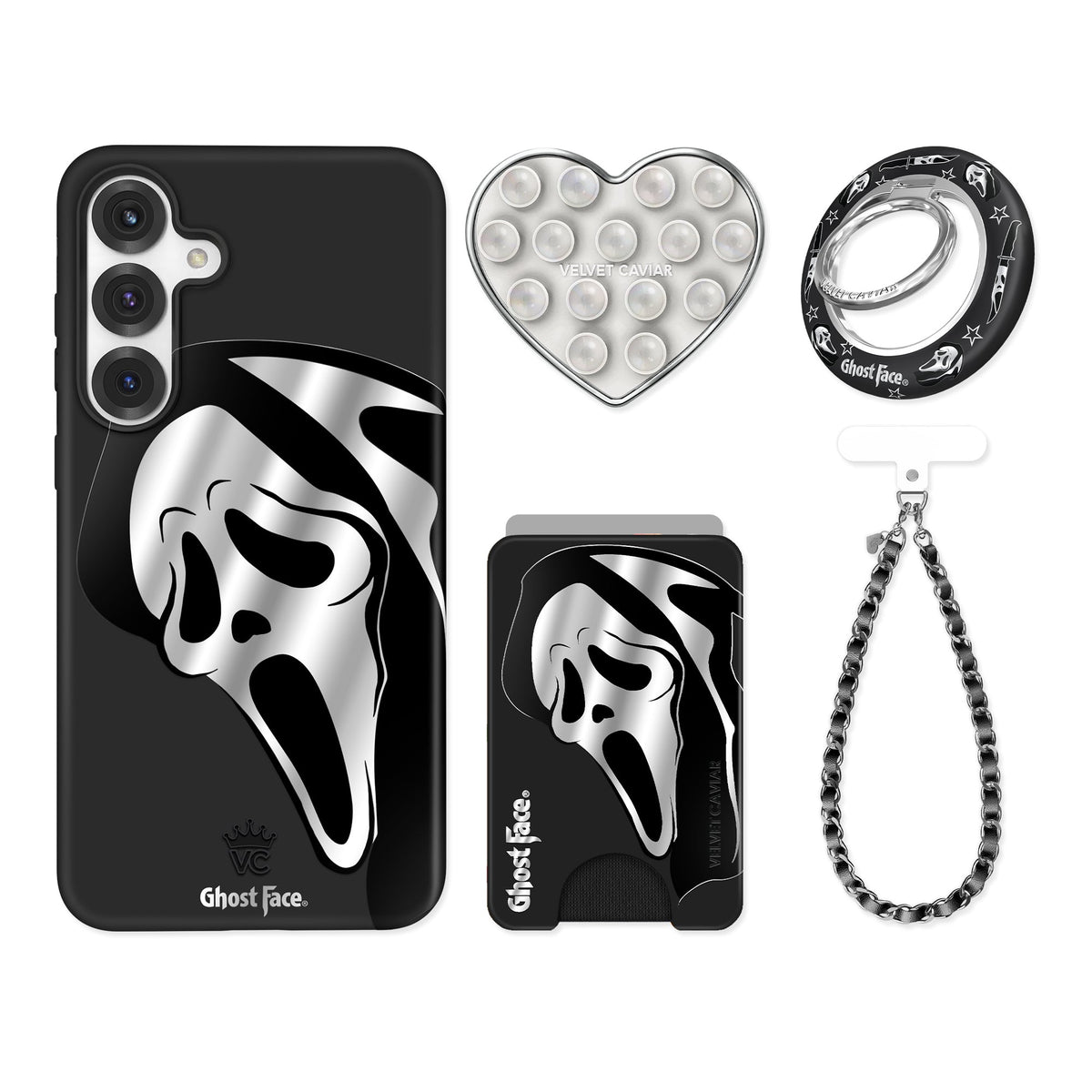 Ghost Face Killer Chrome Samsung Bundle Set