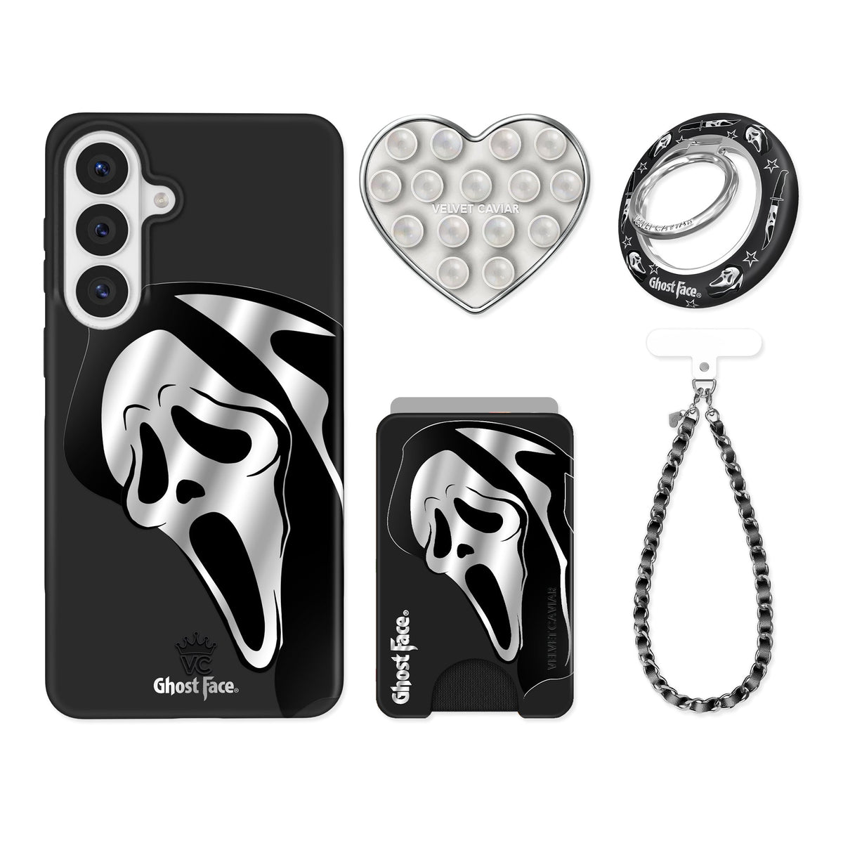 Ghost Face Killer Chrome Samsung Bundle Set