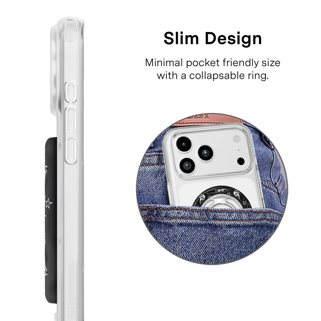 Ghost Face Killer Chrome MagSafe Grip Ring