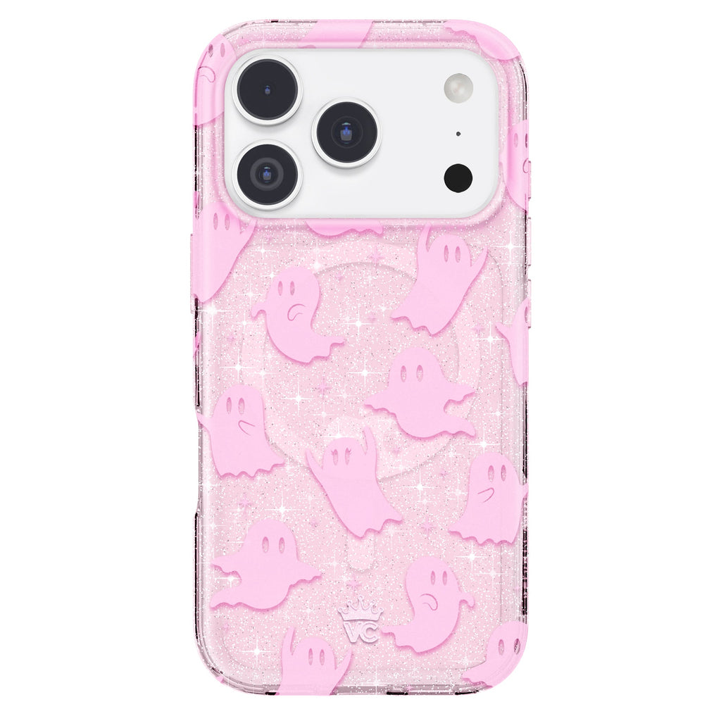 Ghosted Pink Glitter iPhone Case