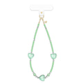 Green Heart Phone Charm