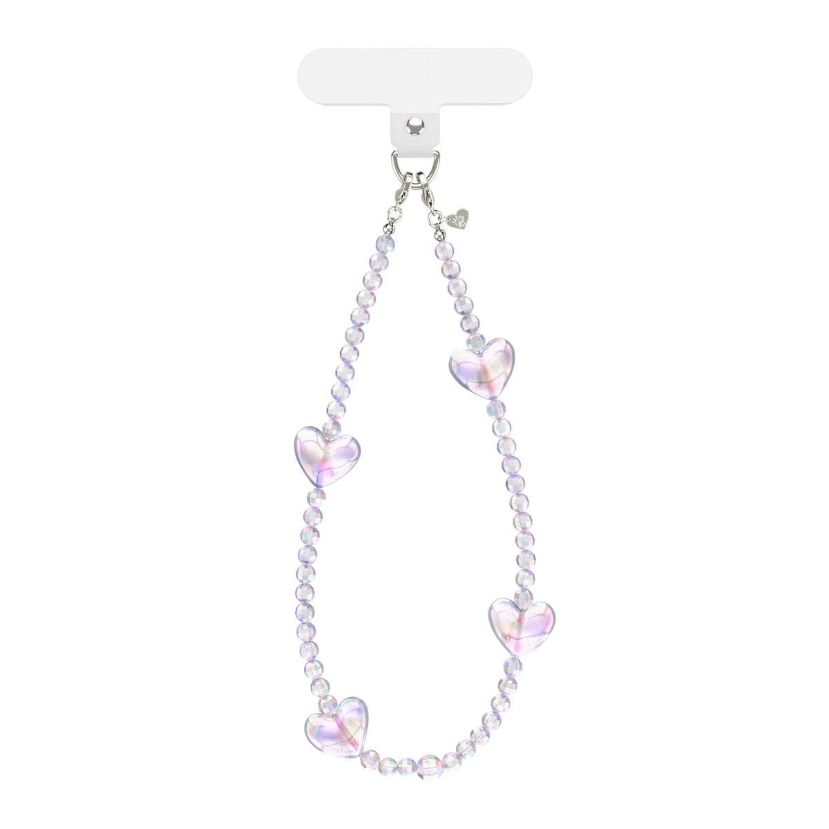 Holo Heart Phone Charm
