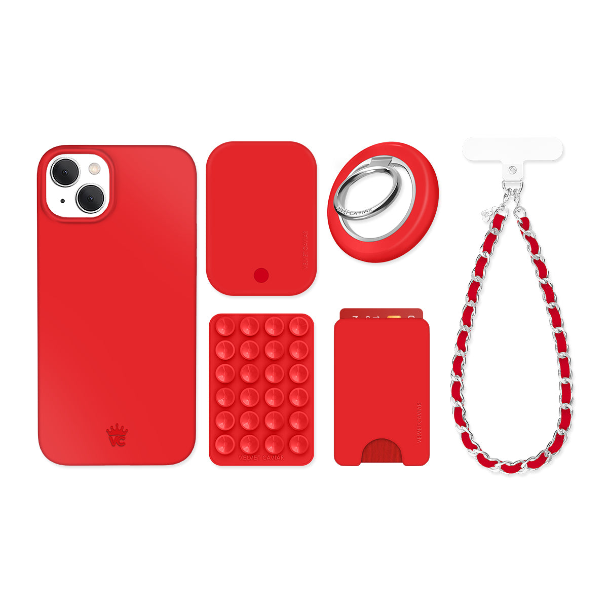 Hot Girl Red iPhone Bundle Set
