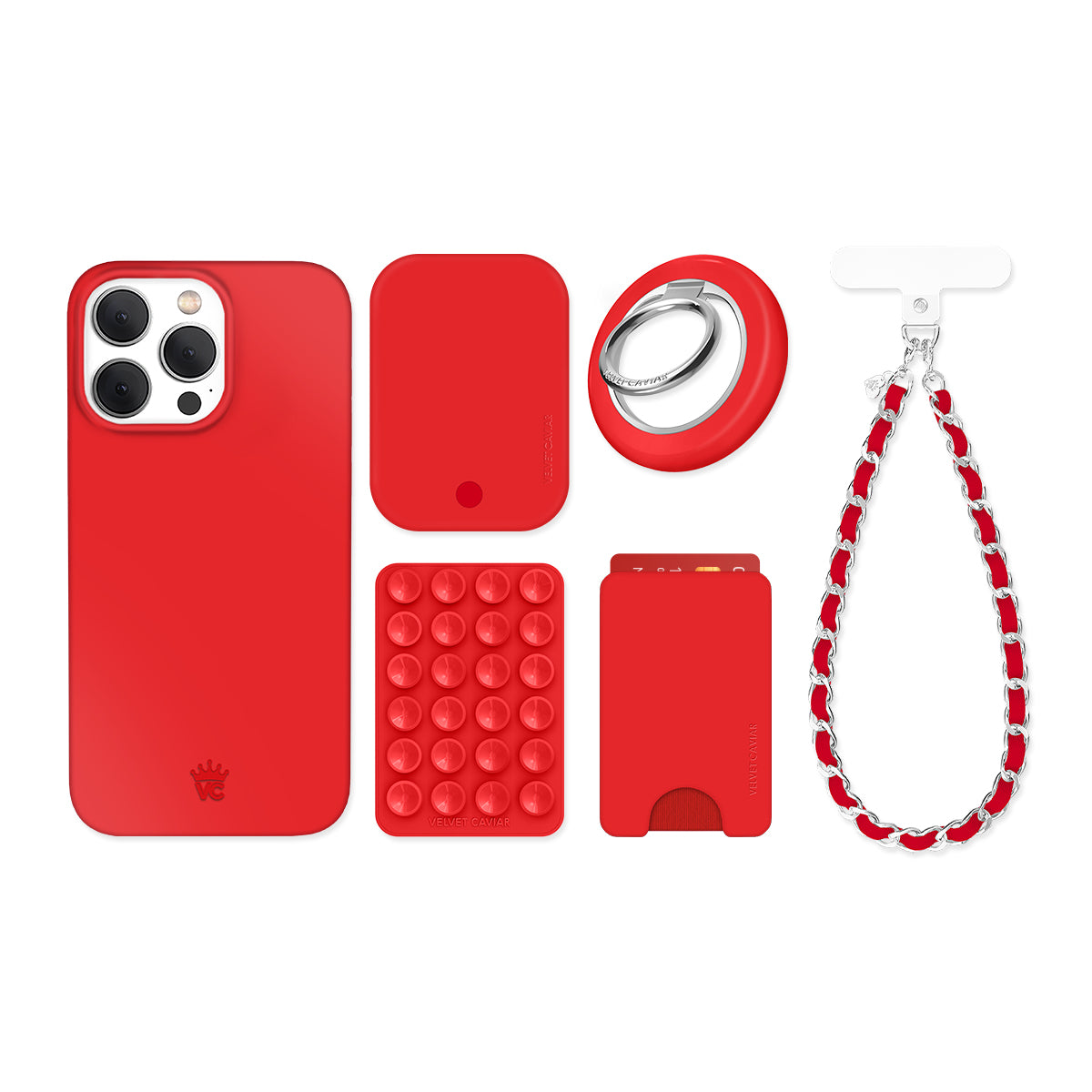 Hot Girl Red iPhone Bundle Set