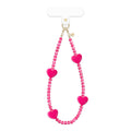 Hot Pink Heart Phone Charm