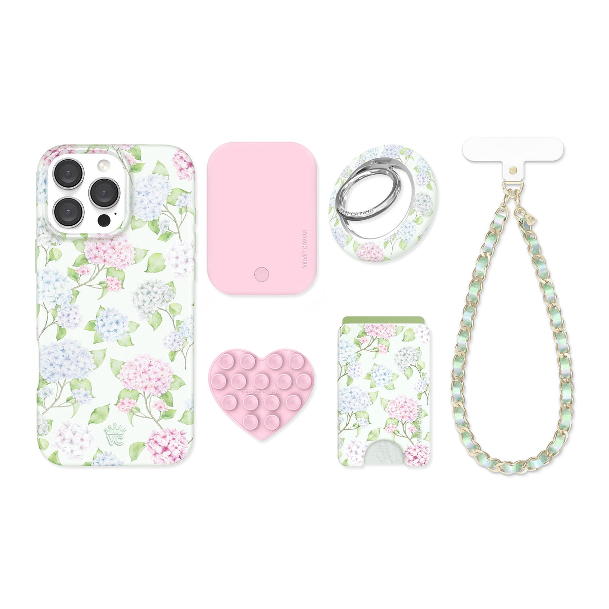 Hydrangea Floral iPhone Bundle Set