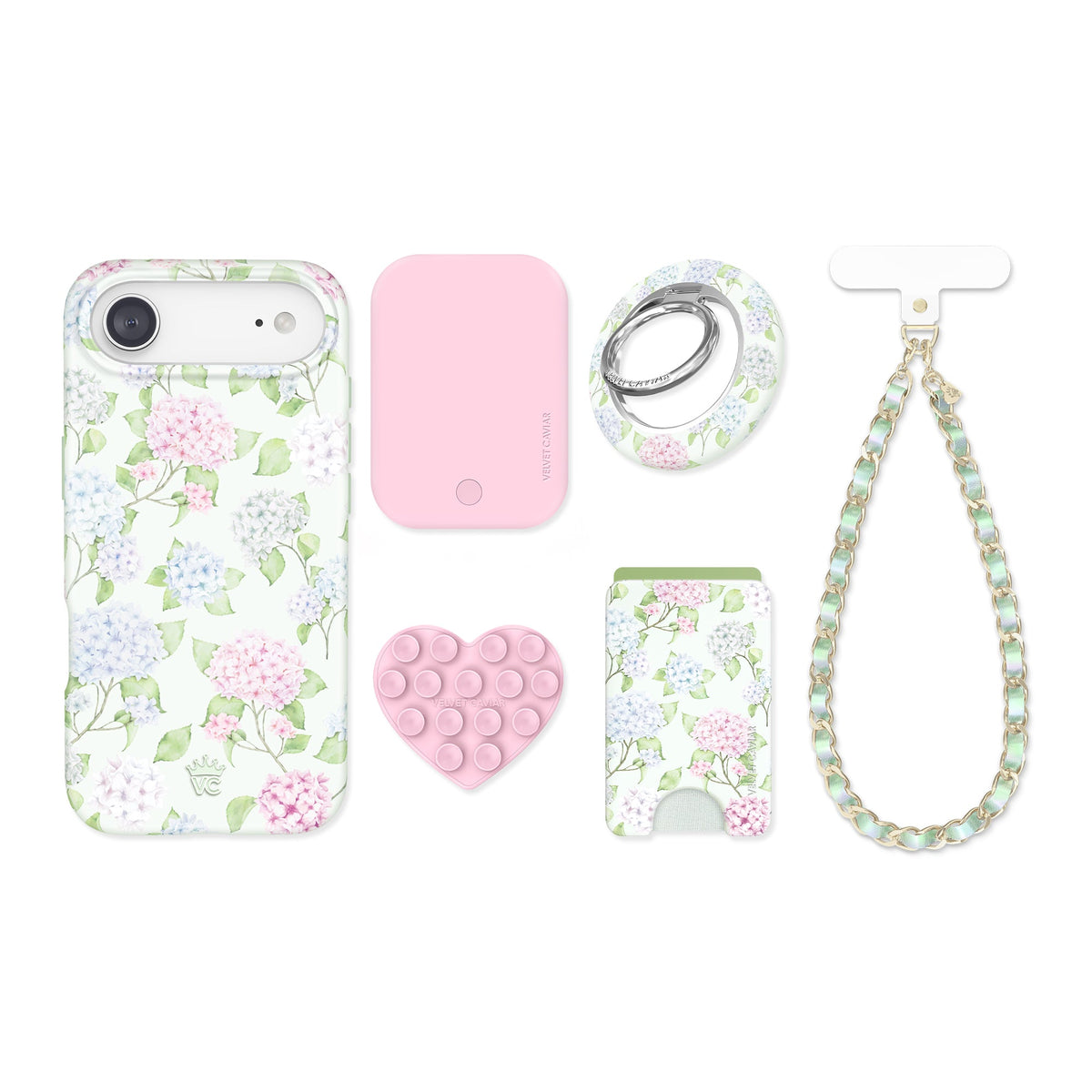 Hydrangea Floral iPhone Bundle Set