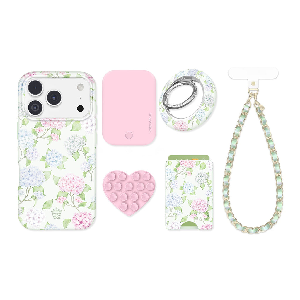 Hydrangea Floral iPhone Bundle Set