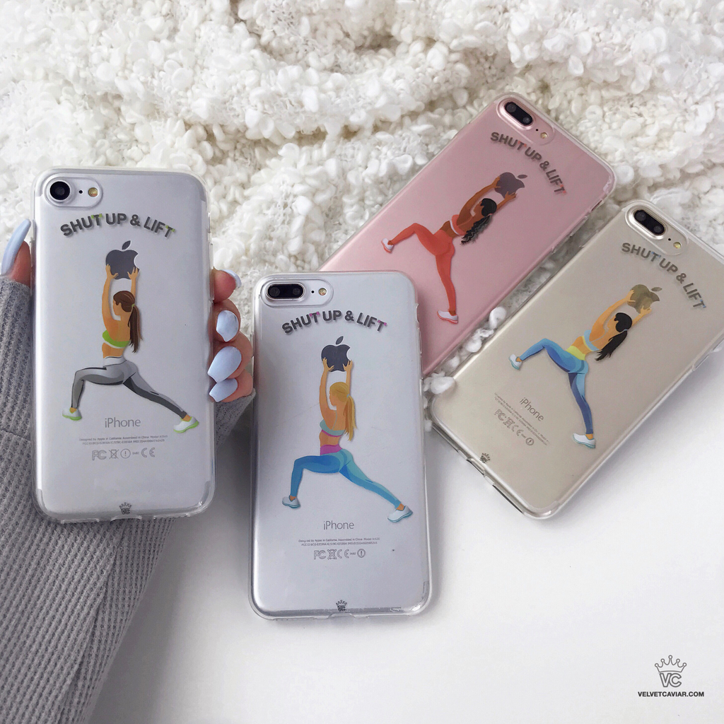 Shut Up & Lift iPhone Case Blonde Hair