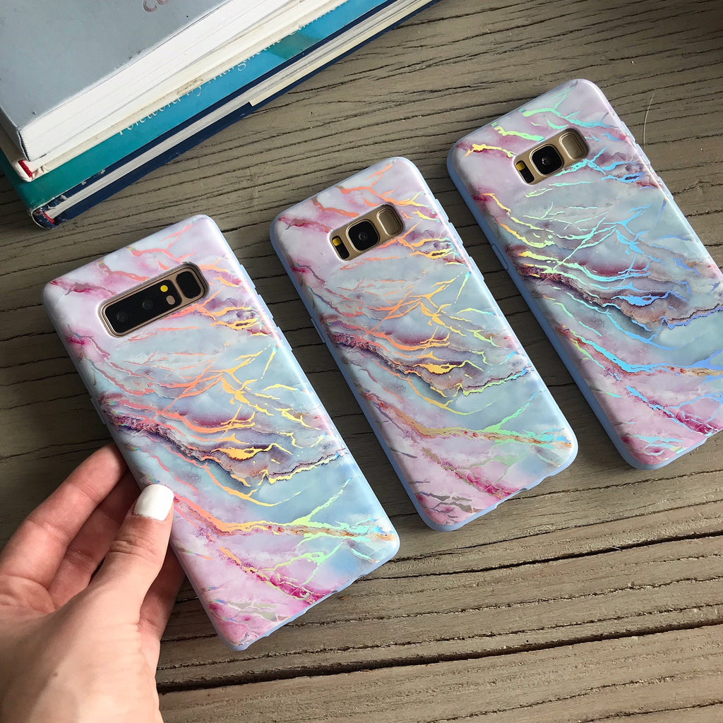 Holo Moonstone Marble Samsung Galaxy Case