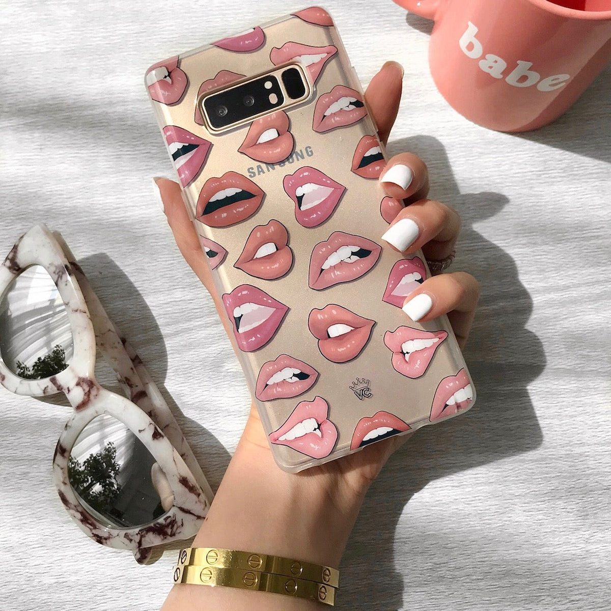 Nude Lips Samsung Galaxy Clear Case