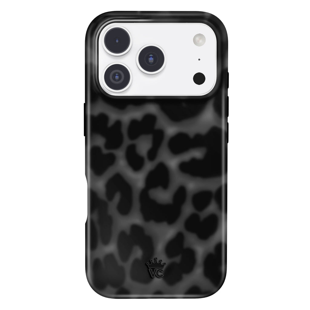 It Girl Black Leopard iPhone Case