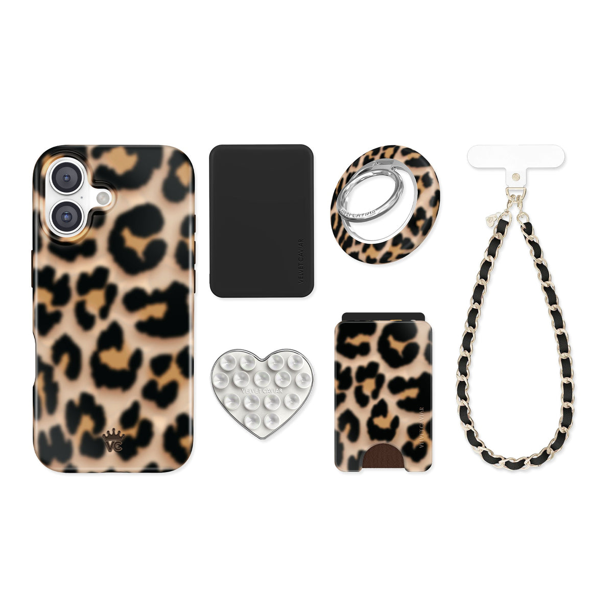 It Girl Blonde Leopard iPhone Bundle Set