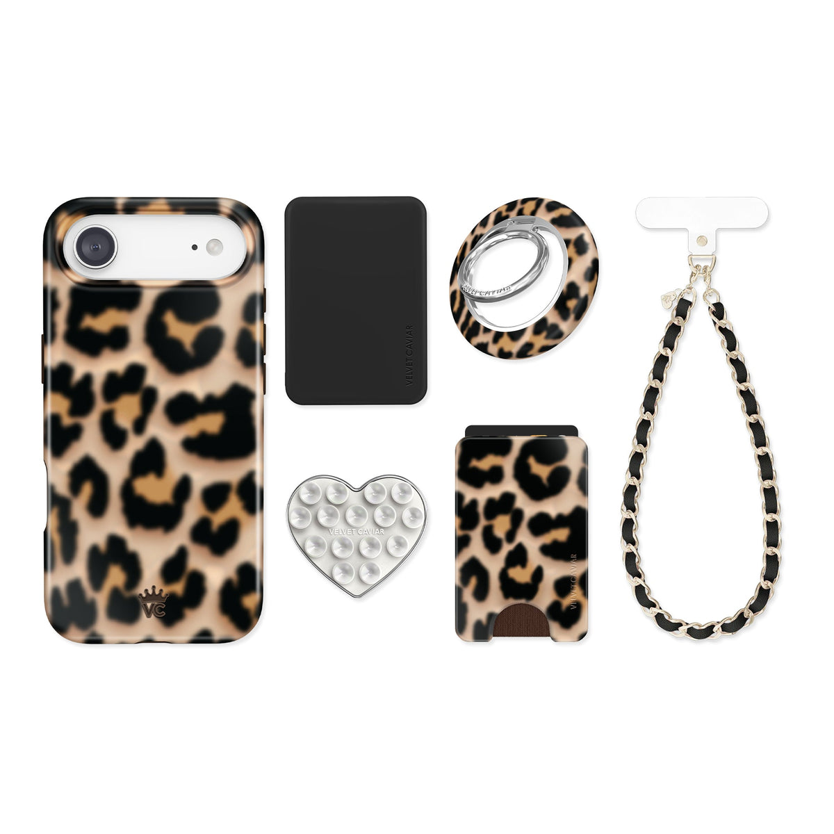 It Girl Blonde Leopard iPhone Bundle Set