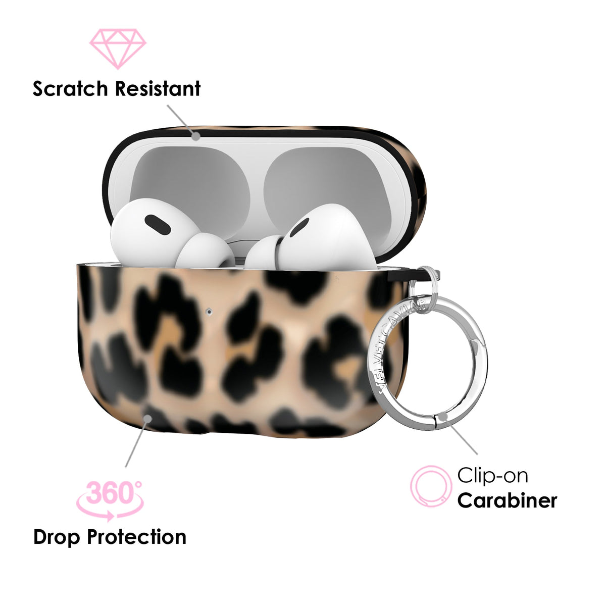 It Girl Blonde Leopard AirPod Case